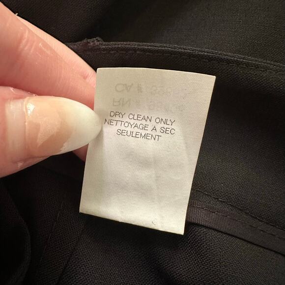 Theory black a-line wool pleated midi skirt size 2 - Picture 6 of 9